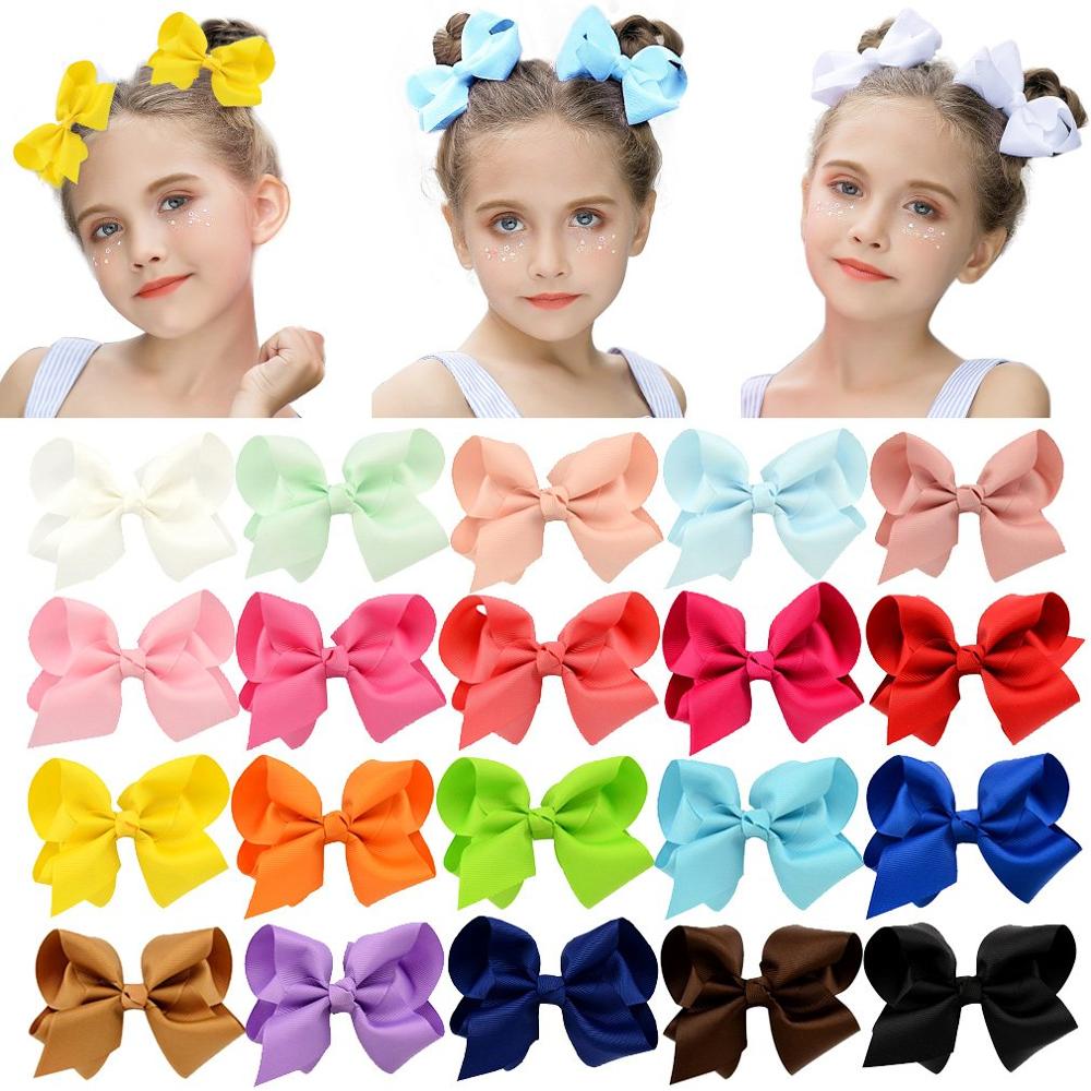 3/4/6/8inch Boutique Handmade Colorful Solid Ribbon Grosgrai