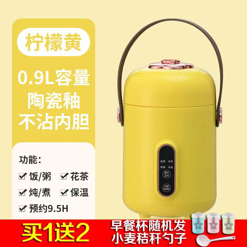 新品快煮锅电炖锅小型迷你智能多功能可携式煮粥煲汤熬煮粥焖饭品