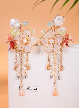 儿童古风发饰女童宝宝汉服襦裙古装搭配头饰中国风仙气对夹syxl