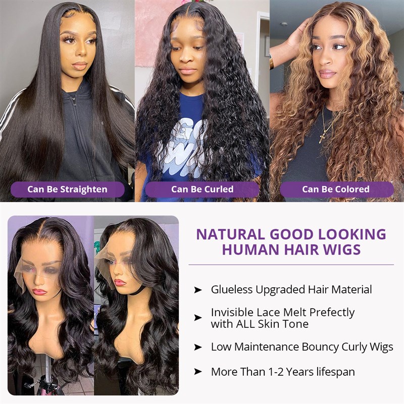 30inch Body Wave Lace Front Wig 13x4 /360 Lace Frontal Wig 4