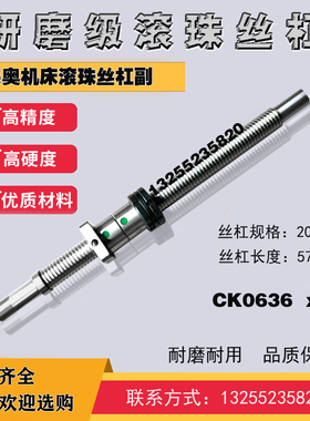 极速温岭深澳数控车机床滚珠丝杠ck0630 0632 0640深奥xz轴中拖板