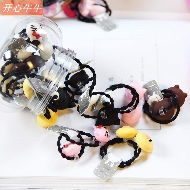 tie no injury hair ring leather tendons hairband hair ai