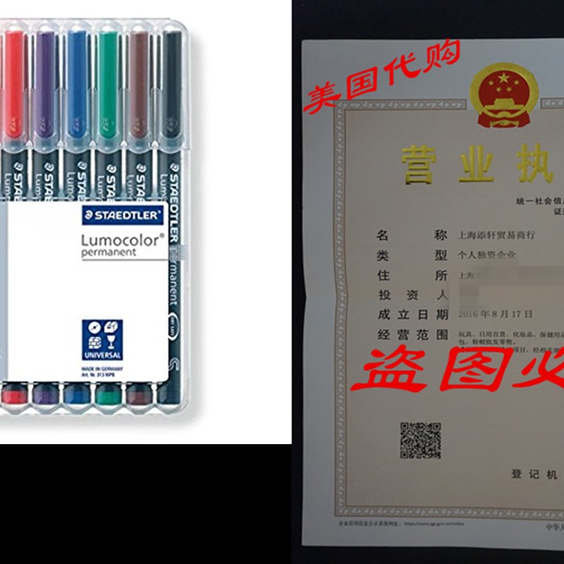 Lumocolor Permanent Superfine Marker 0.4mm 8 Color Set