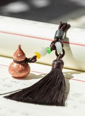 云南会泽斑铜小葫芦挂件风水招财复古中式礼品非遗实心工艺