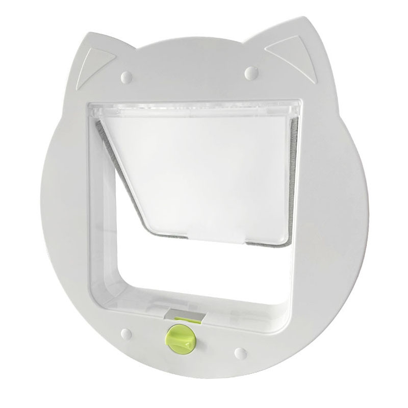 宠物猫门自由出入门洞猫咪双向进出门洞安装纱窗玻璃门窗木门铁皮