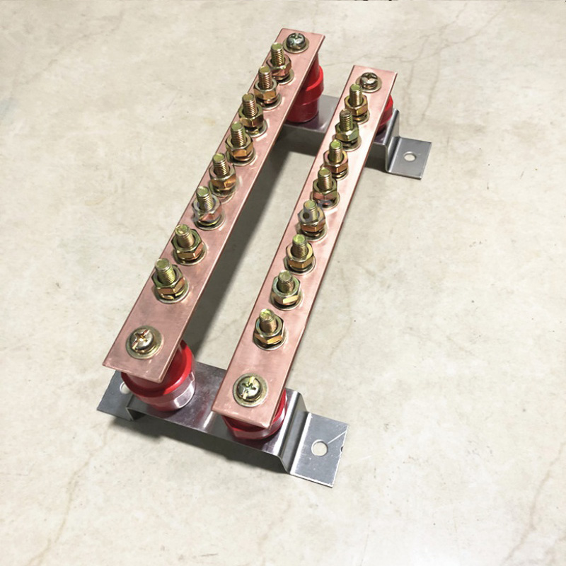 T2铜排汇流铜排等电位接地铜排机房接地铜排汇流排 3*30*250 二层