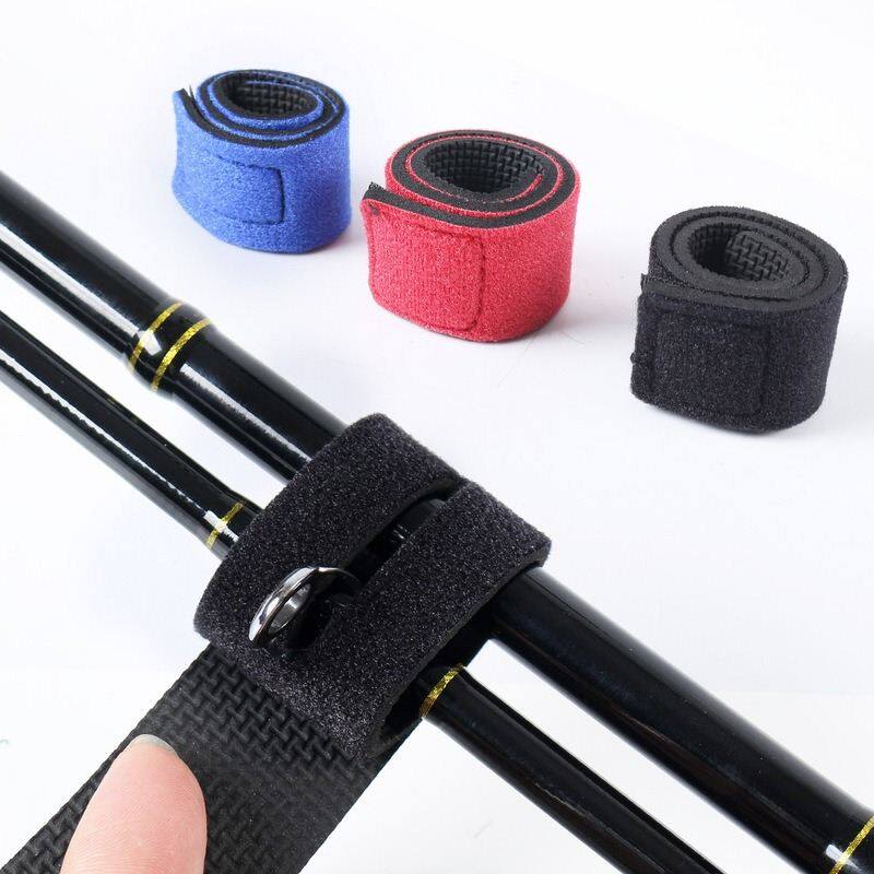 10pcs Fishing Rod Tie Holder Strap Belt Tackle Elastic Wrap