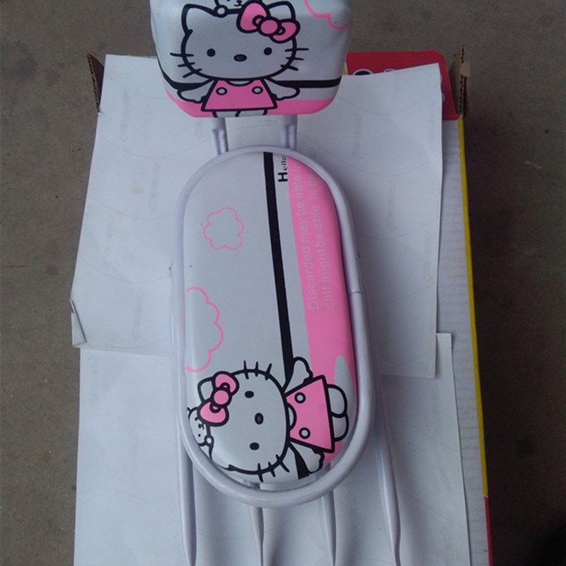 儿童自行车后座架 14寸公主车登山车通用后尾架带靠背卡通后货架