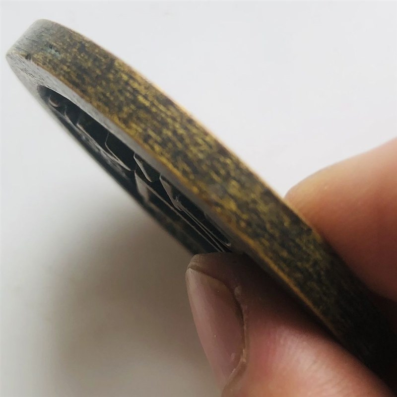 清朝咸丰元宝镇库雕母铜钱大样古玩铜钱古董旧货市场传世黄亮包浆