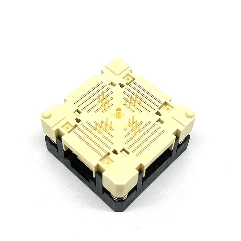 qfn24测试座编程座烧录座0.5间距老化座4*4mm IC焊接座工厂原装