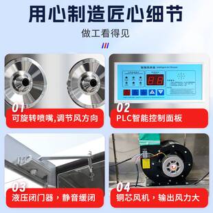 极速不锈钢风淋室单人双吹食品厂工厂用货淋室通道净化无尘车间风