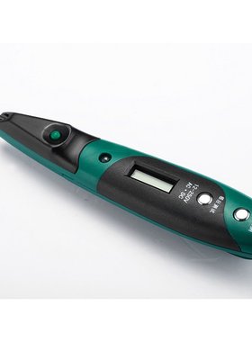 。世达双色带照明灯数显g验电笔62602交直流12-250v数显验电笔电