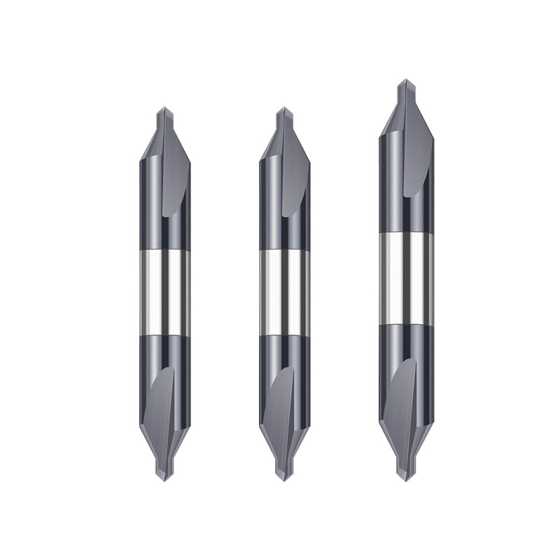 加硬质合金涂层钨钢中心钻头不锈钢双头定点钻加长A型60度中心钻