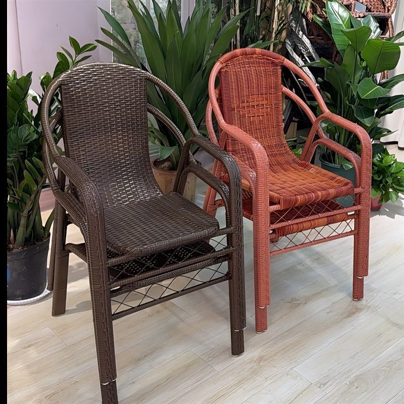 老式太师椅花园晒太阳藤椅扶手复古藤编K椅防晒久坐不累扶手椅子,住宅家具,阳台椅,淘宝优惠券,粉丝福利购,淘宝优惠卷