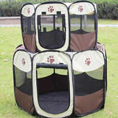 狗猫宠物笼子宠物猫咪狗狗用品围栏栅栏便携折叠户外室内猫狗窝屋