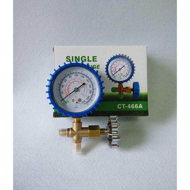466单表阀 R22 R134 汽车空调冰箱维修 加氟高低压表 
