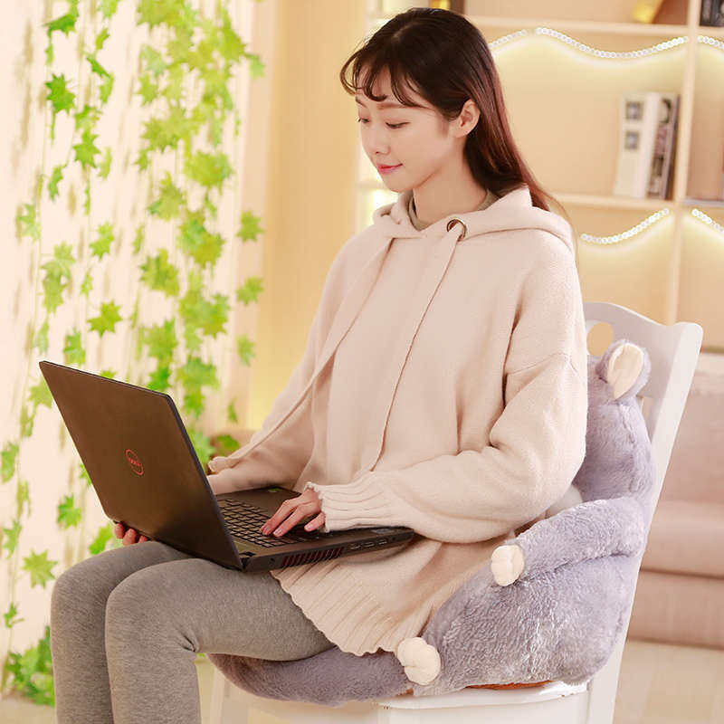 护腰靠垫坐垫一体加厚大号儿童卡通餐椅垫子办公室靠枕汽车用腰靠