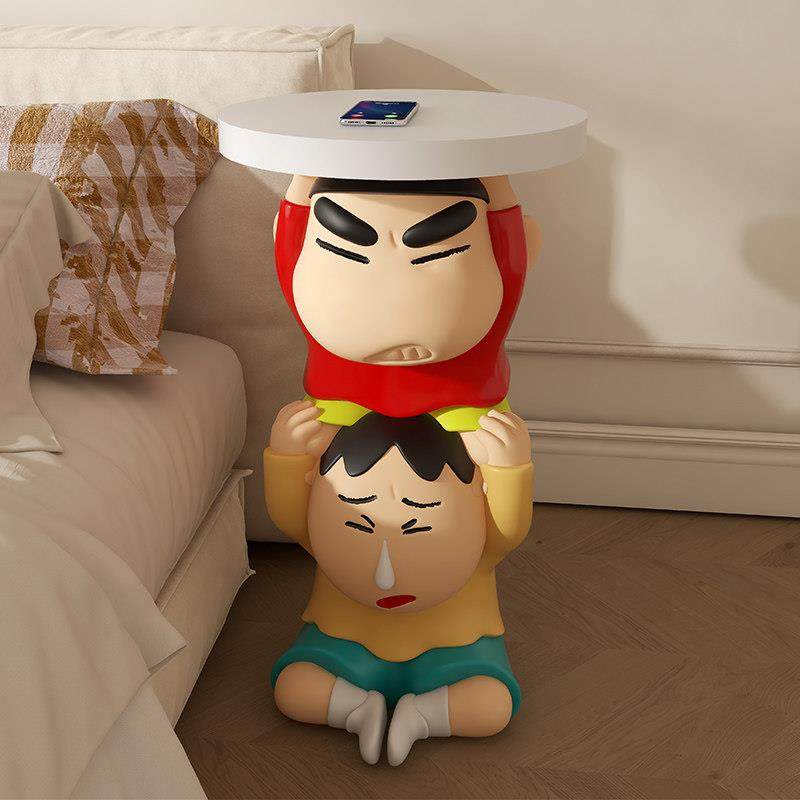 2024新款创意轻奢高级感蜡笔小新客厅沙发边几可移动茶几玄关床头,住宅家具,角几/边几,淘宝优惠券,粉丝福利购,淘宝优惠卷