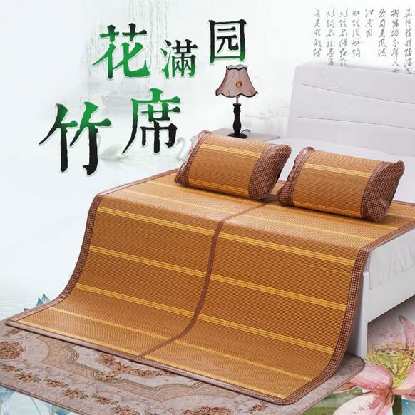 竹席1.4米1.5凉席1.2m可折叠席子1.3竹藤两面1.1用宿舍床0.9超值