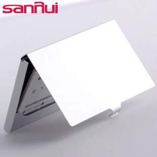 精选金属名片夹男士商务很轻名片盒女薄款名片包黑钛简约名片收纳