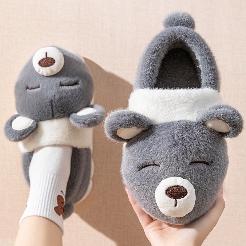 2026新款棉拖鞋女士秋冬季包跟外穿室内家居防滑可爱毛绒情侣男款