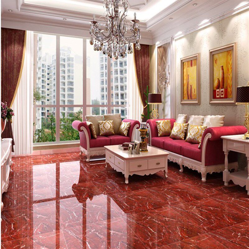 精选紫罗红瓷砖800x800客厅全抛釉600x600地砖1米1米门槛石背景