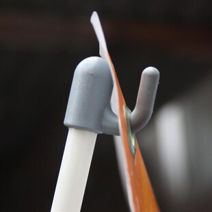 精选韩式x展架上支撑杆1厘米直径 灰色挂钩配件广告展架子挂钩