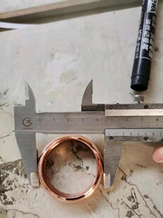 精选紫铜垫圈低温液体软管密封圈羊角接头铜圈金属软管牛角接头铜