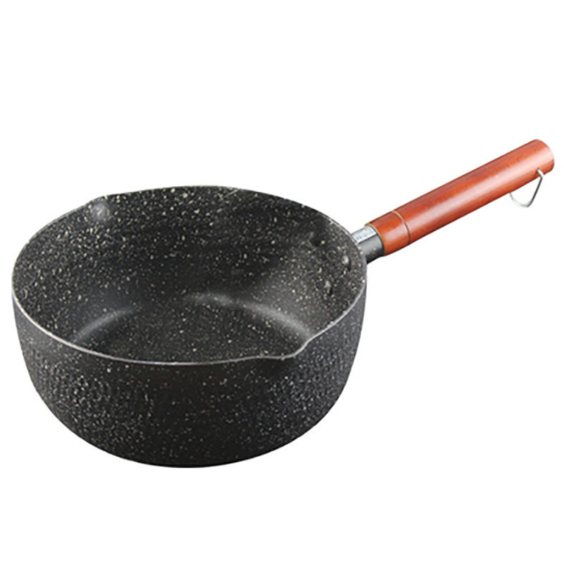 精选日式麦饭石烘培做雪花酥的锅不粘锅牛轧糖专用锅雪平锅炒锅锅