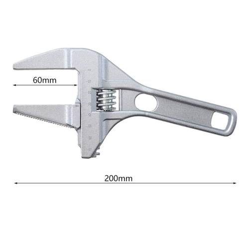 卫浴扳手7-70mm可调节活动扳手短柄大开口水暖多功能扳手工具