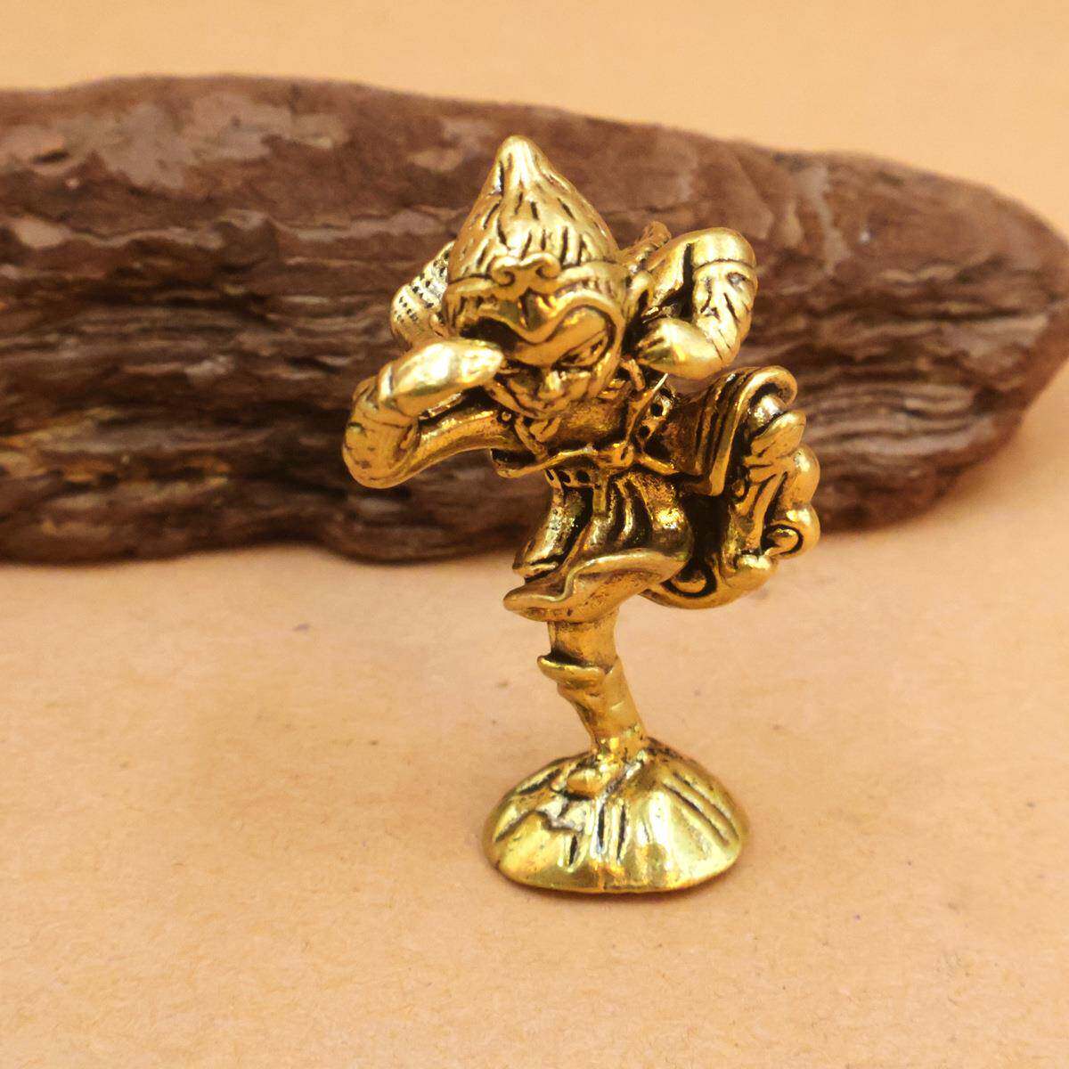 黄铜齐天大圣孙悟空桌面摆件筋头云美猴王创意茶宠摆饰黑神话摆件