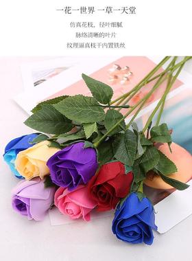 绿色花杆2号包胶铁丝扭扭棒花束花根花茎手工制作diy材料花材