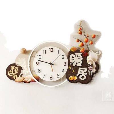 图来样钟钟表XDC105客厅家用现代挂简静约来挂表挂墙时尚装饰欧式