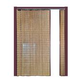 竹推拉门帘饭阳台隔断帘帘通HBK风竹移透光竹子丝竹店编新中式 窗