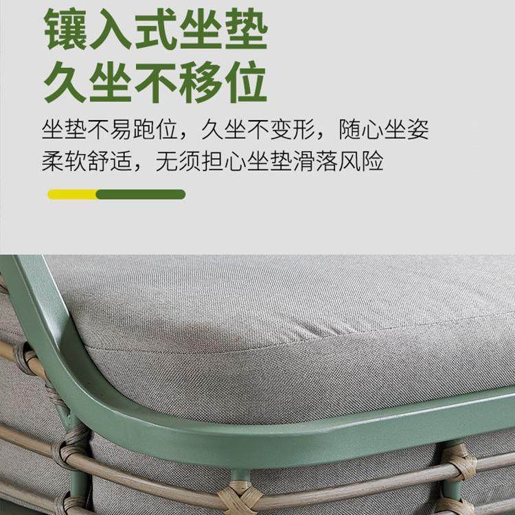 北欧休户105藤编小桌椅阳台庭院花外园别民宿闲墅创意三件套组合,商业/办公家具,商用藤编家具,淘宝优惠券,粉丝福利购,淘宝优惠卷