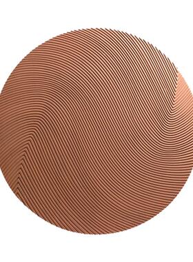 现代简约厅装饰画圆形木板客雕餐厅间卧室挂画样板艺刻术玄关OFY