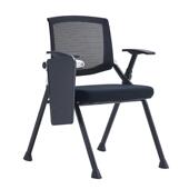 折叠培椅带办桌一体学生靠背简约多功训能写字板职员公会板议室椅