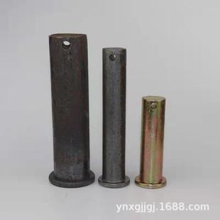 镀锌带孔销轴销子平头带孔圆柱销穿插销钉M6 M36定位销GB882