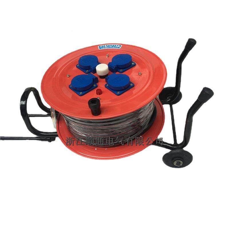 YDX3*2.5㎡业工插头拖盘220V50米电缆线手提式夜光移动线盘缆盘,电子/电工,卷线盘,淘宝优惠券,粉丝福利购,淘宝优惠卷