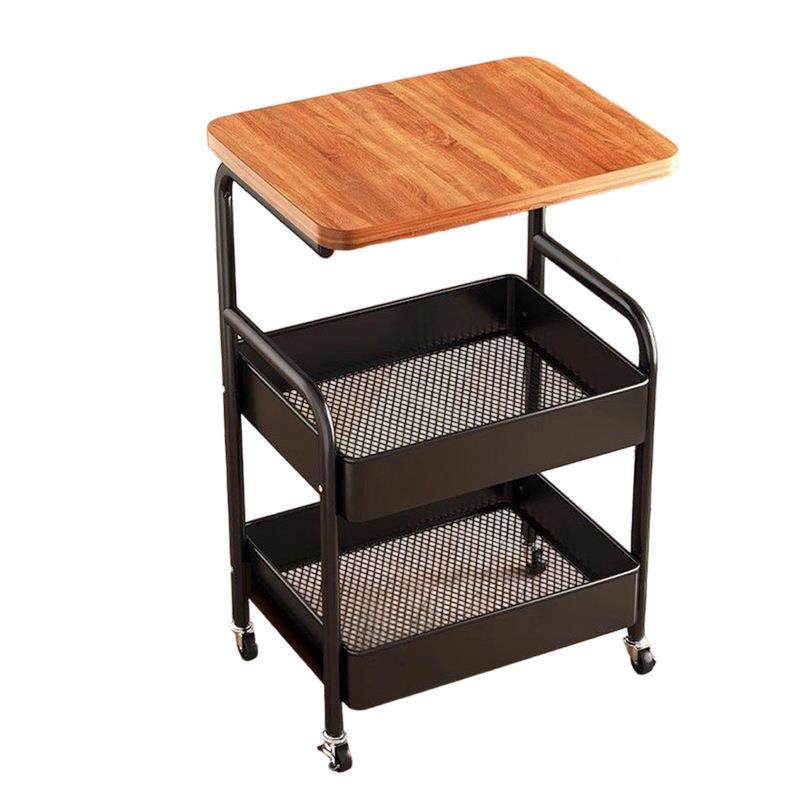桌板小推车物置架家小推车置用三层零食收纳车边卧带室床复古边几,收纳整理,书桌收纳置物架,淘宝优惠券,粉丝福利购,淘宝优惠卷