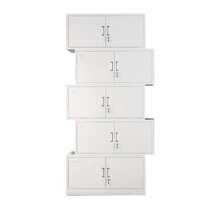 学办室钢校制五节凭分体文件柜带锁储存1证柜铁皮资料档公案柜矮