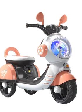 厂家儿童电动摩托车三车宝宝玩具车坐63888人男女可轮充可电电瓶