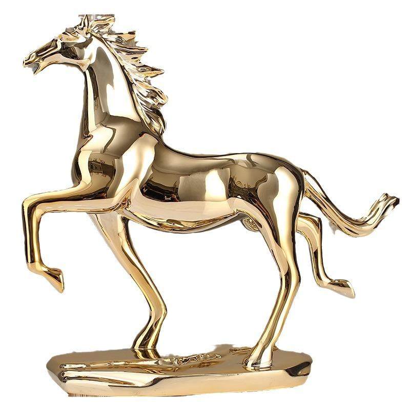 办公X8672室高档奢桌面装功饰轻书房书柜工艺品礼摆件搬迁马到成,家居饰品,装饰摆件,淘宝优惠券,粉丝福利购,淘宝优惠卷