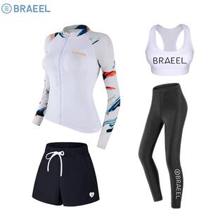 防女士潜裤水服速干分杰克尾波体长袖长浮晒潜水母衣修身保暖游冲