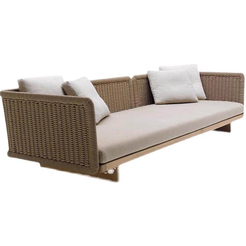 户外光沙发90闲防水防晒阳房庭院藤露台休设计师阳台实木编沙发家,住宅家具,户外沙发,淘宝优惠券,粉丝福利购,淘宝优惠卷