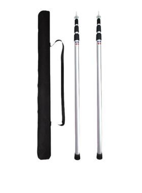 户天幕杆帐篷杆铝金3节伸FL2006缩铝管可调节门厅支撑营柱加粗2外