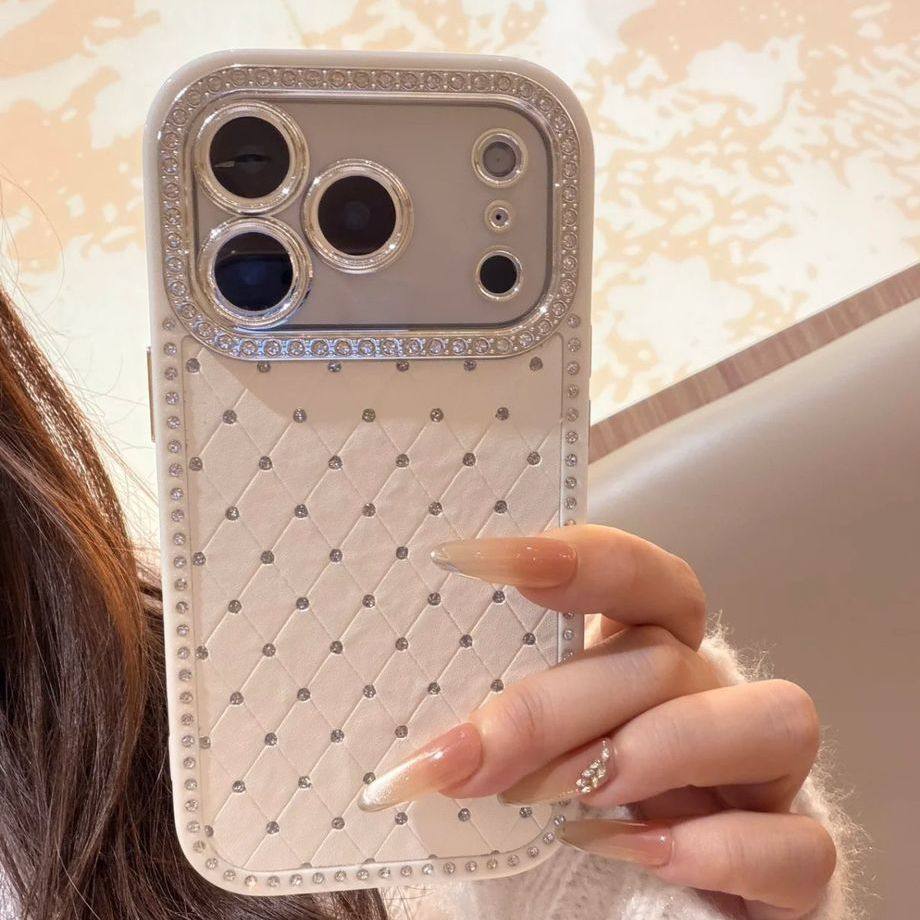 边框镶钻加厚防摔壳iPhone17promax手机壳苹果16满天星少女15高级,个性定制/设计服务/DIY,手机壳/保护套定制,淘宝优惠券,粉丝福利购,淘宝优惠卷