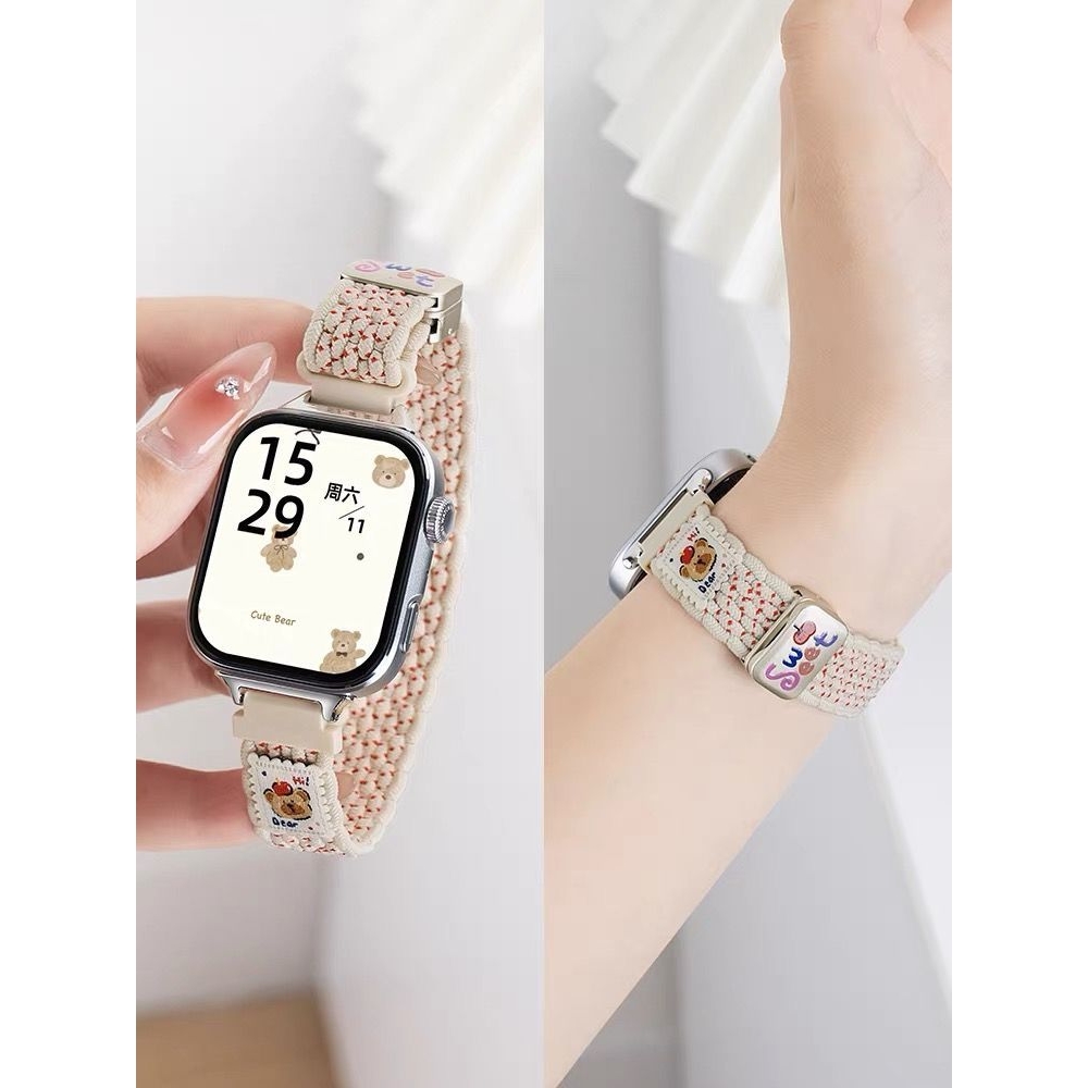 适用vivo/iQOO表带磁吸watch5细款watchGT编织尼龙iQOOwatch腕带