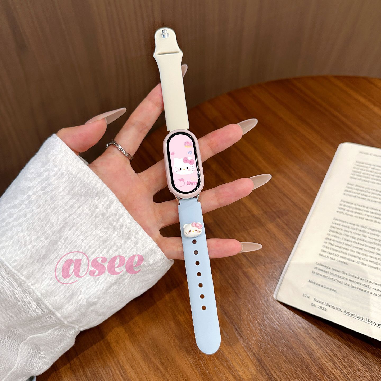 KT猫适用小米手环10表带亲肤舒适硅胶新款9可爱8NFC版夏高级女生