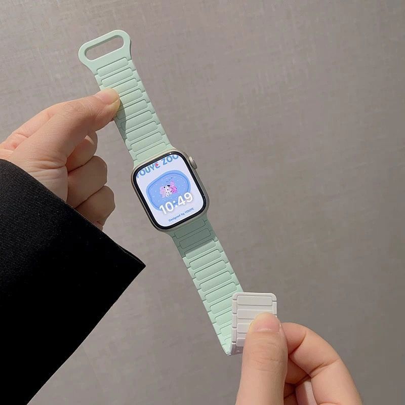 适用小米9手环pro表带8pro磁吸硅胶红米watch5手表带watch4运动款